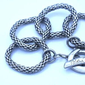 RARE Tiffany & Co Mesh Link Toggle Bracelet Sterling Silver 925 Paloma Picasso